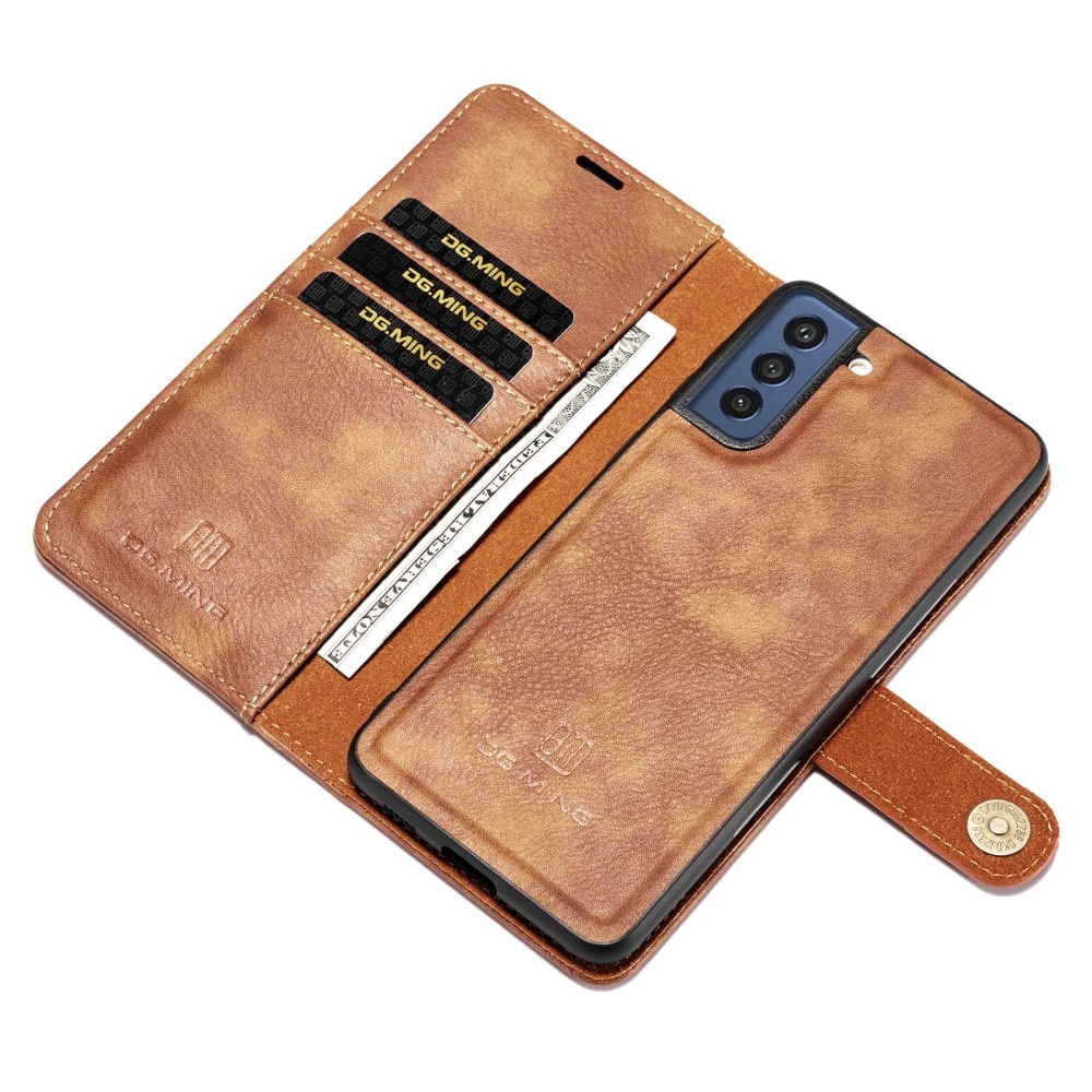 Magnet Wallet Samsung Galaxy S21 FE Cognac