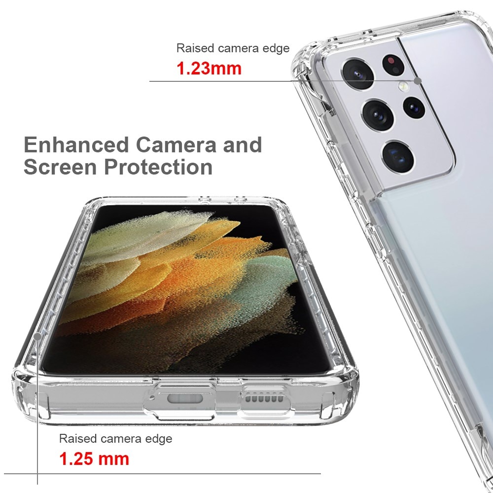 Full Cover Case Samsung Galaxy S21 Ultra Gennemsigtig