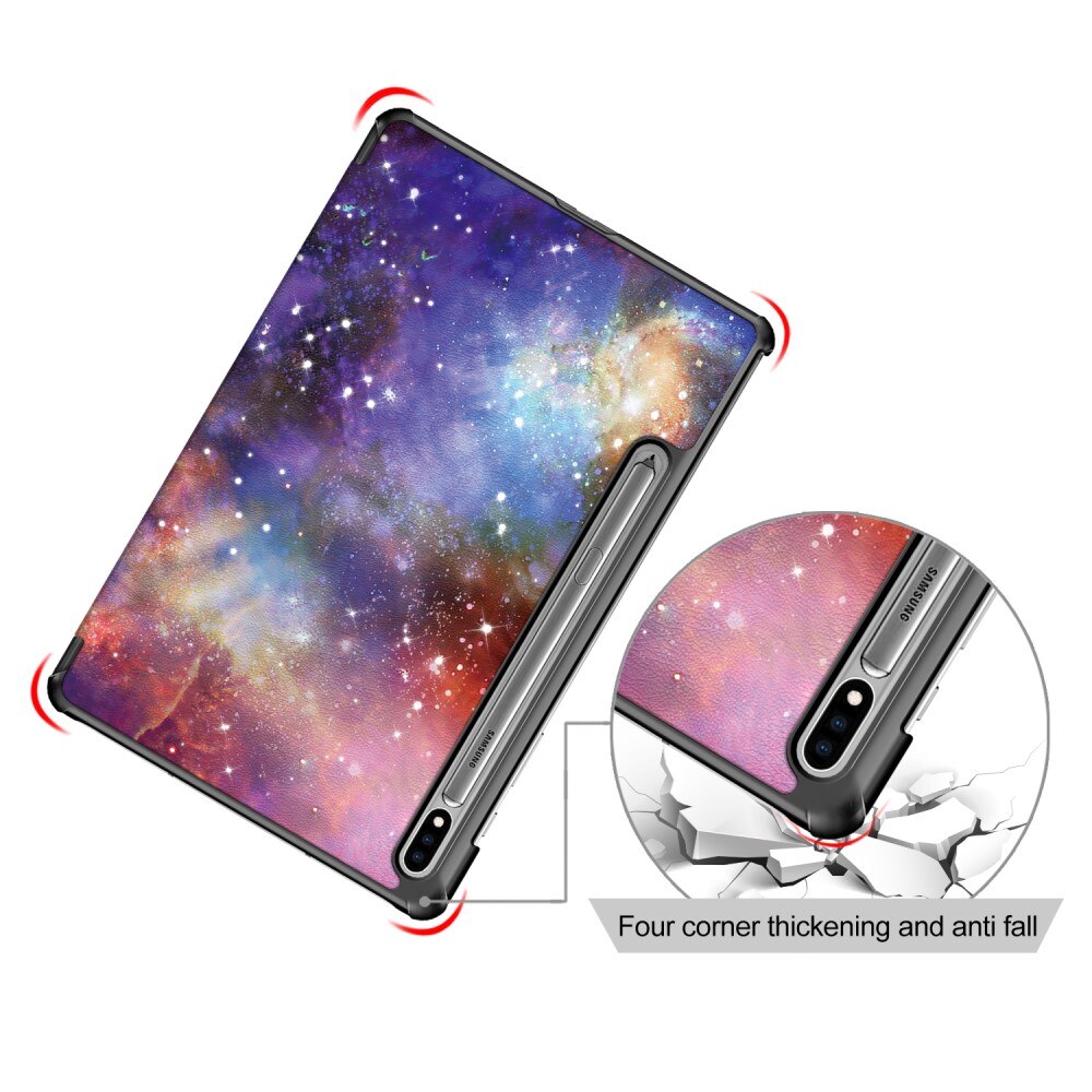 Etui Tri-fold Samsung Galaxy Tab S7 FE - Rum