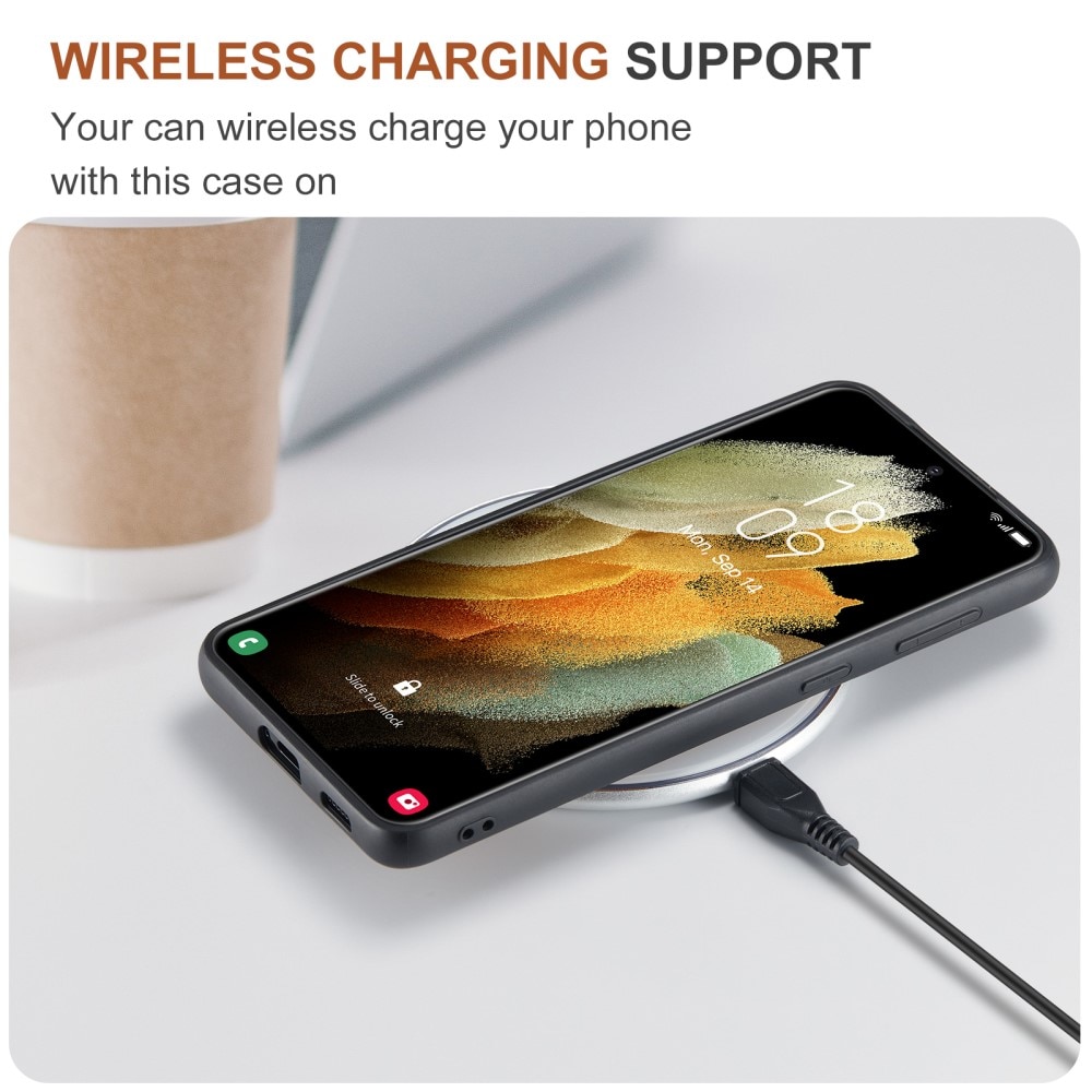 Magnetic Card Slot Case Samsung Galaxy S21 FE Sort