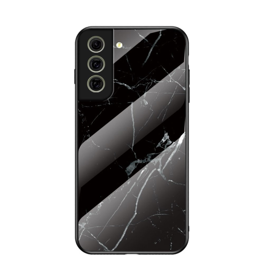Cover Hærdet Glas Samsung Galaxy S21 FE sort marmor