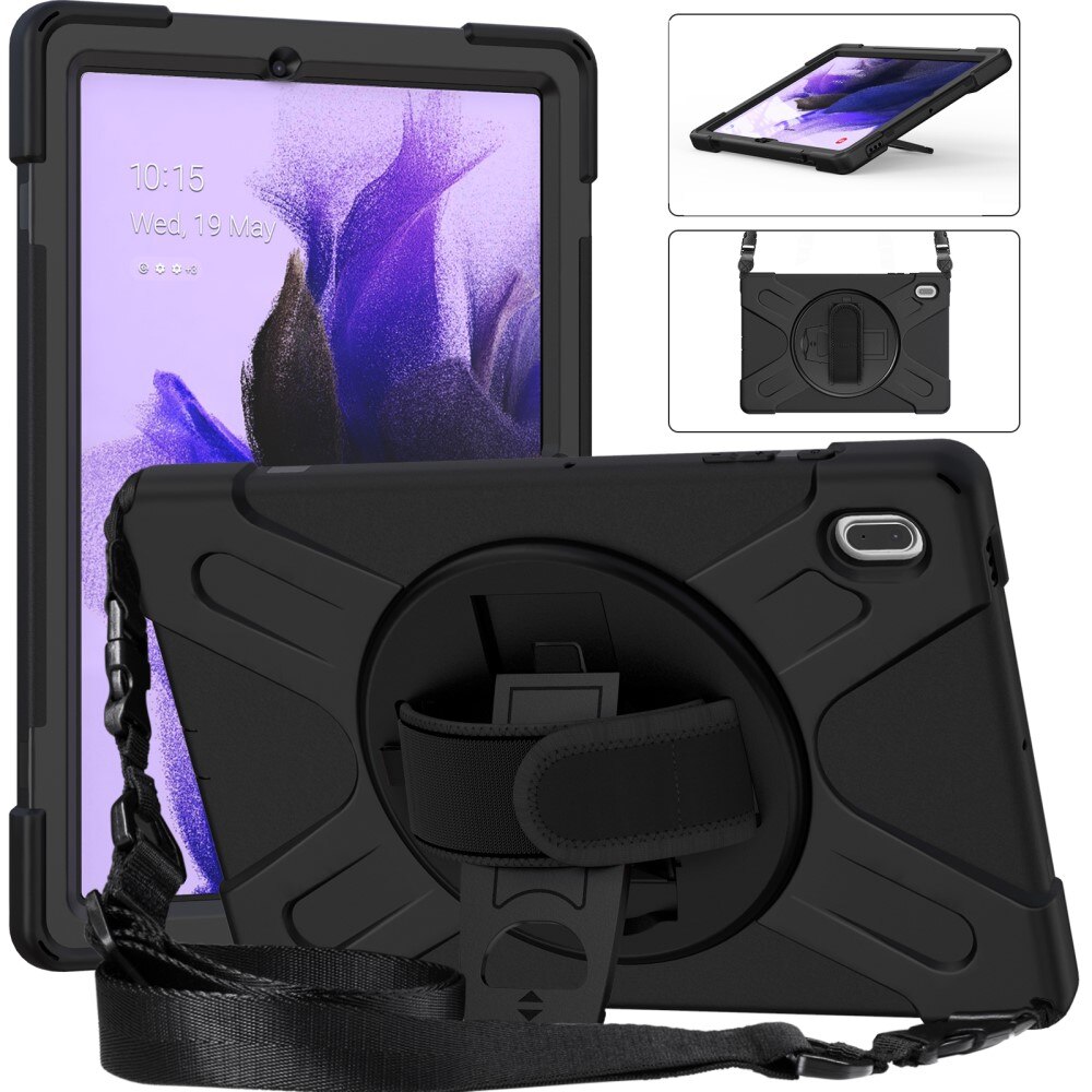 Stødsikker Hybridcover Samsung Galaxy Tab S7 FE sort