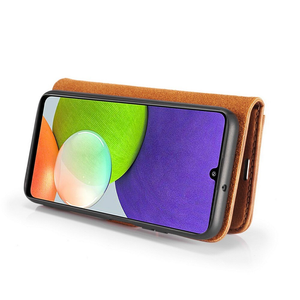 Magnet Wallet Samsung Galaxy A22 4G Cognac