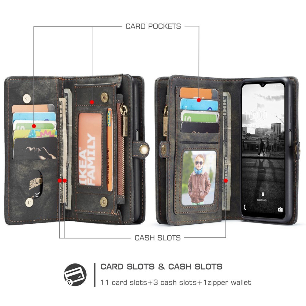 Multi-slot Mobiltaske Samsung Galaxy A12 5G Grå