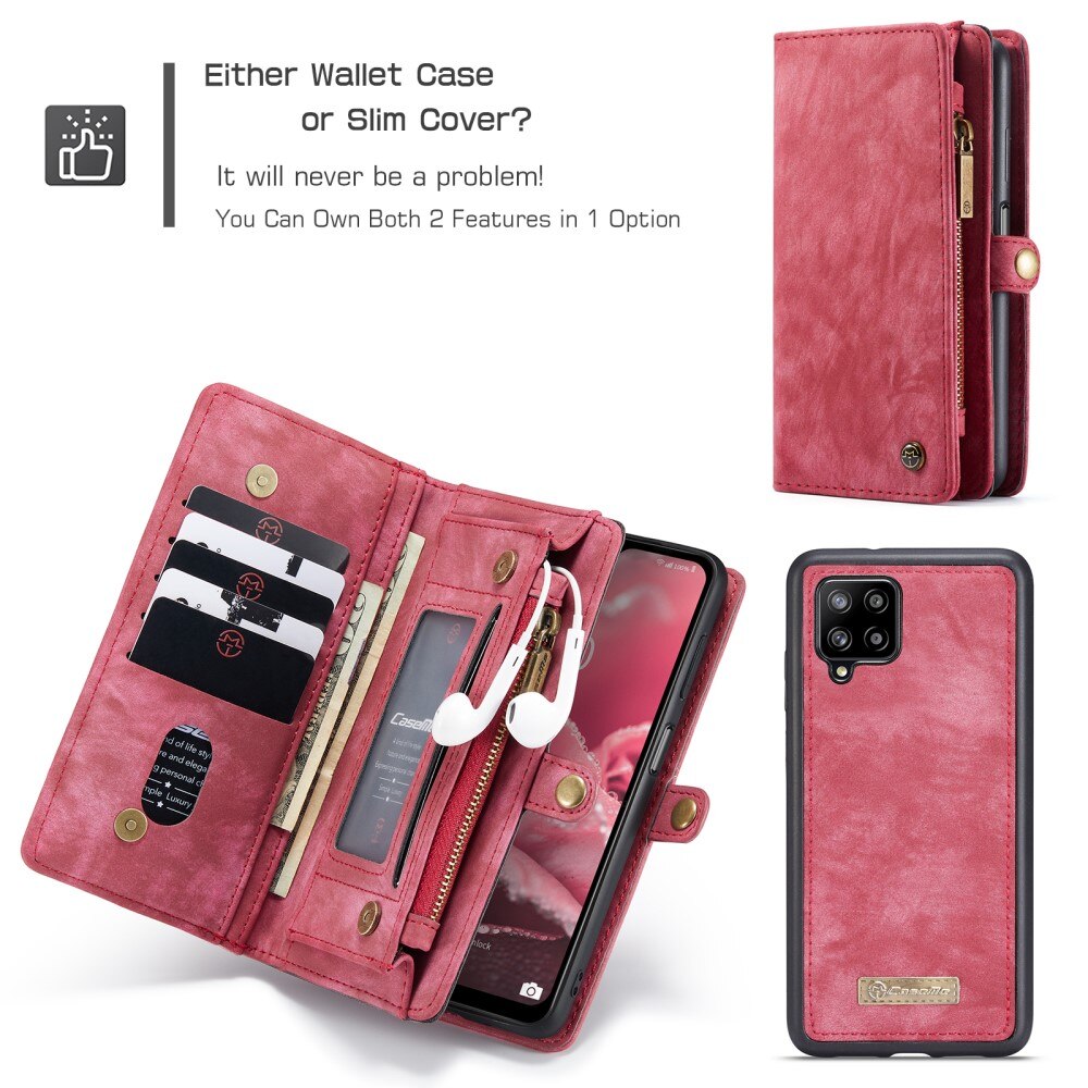 Multi-slot Mobiltaske Samsung Galaxy A12 5G Rød