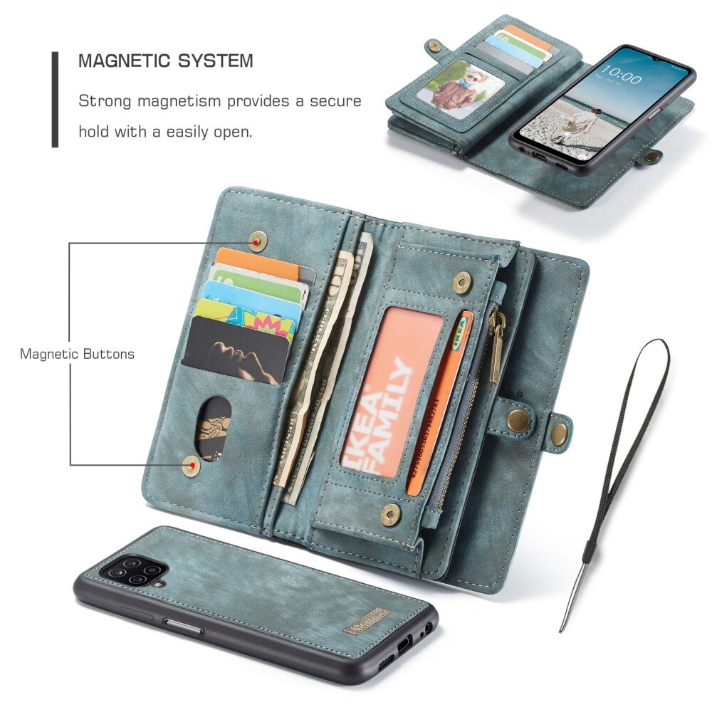 Multi-slot Mobiltaske Samsung Galaxy A12 5G Blå