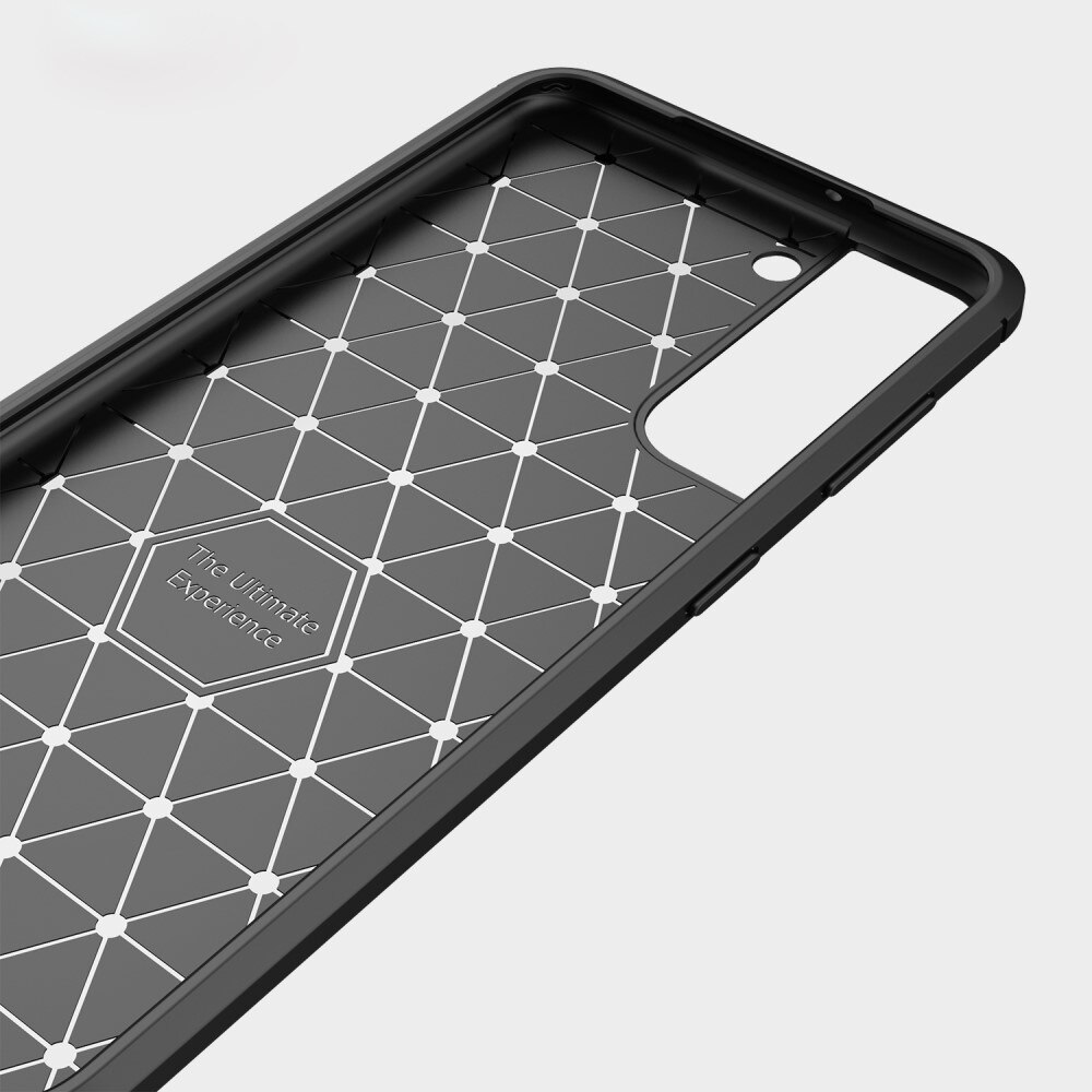 Samsung Galaxy S22 Plus Cover TPU Brushed Sort