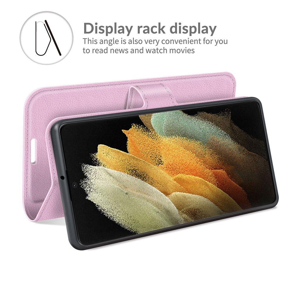 Mobiltaske Galaxy S22 Ultra lyserød