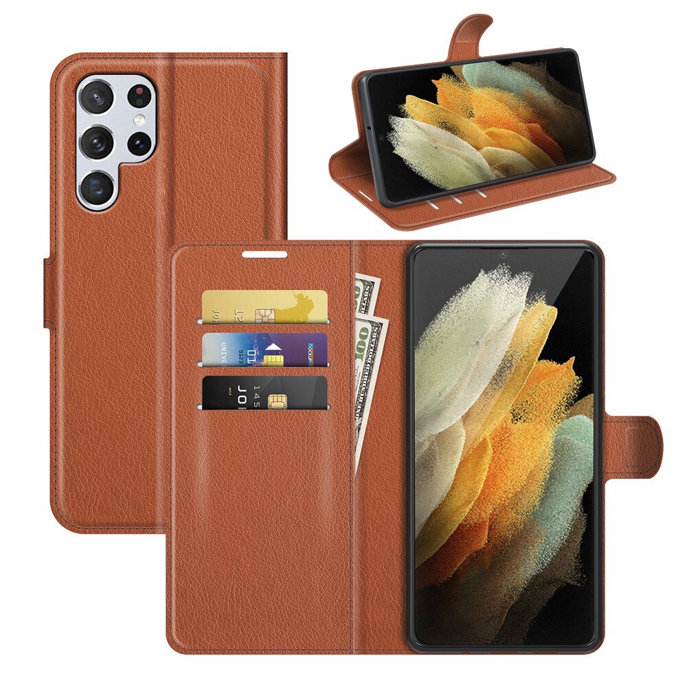 Mobiltaske Samsung Galaxy S22 Ultra Brun