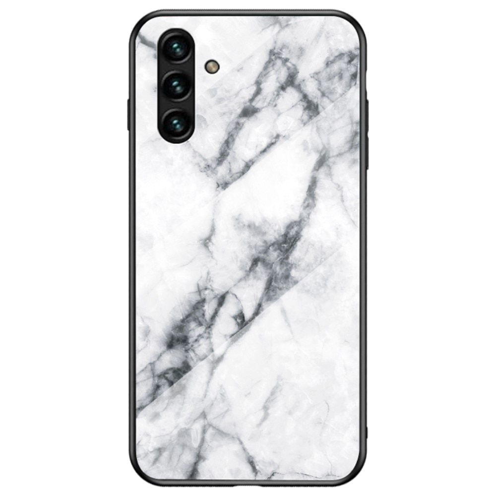 Cover Hærdet Glas Samsung Galaxy A13 5G hvid marmor