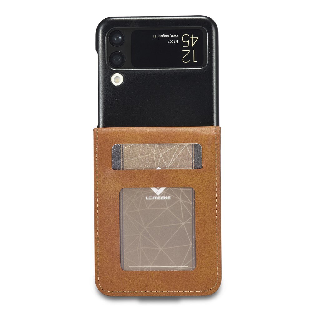 Tegnebogsetui Samsung Galaxy Z Flip 3 cognac