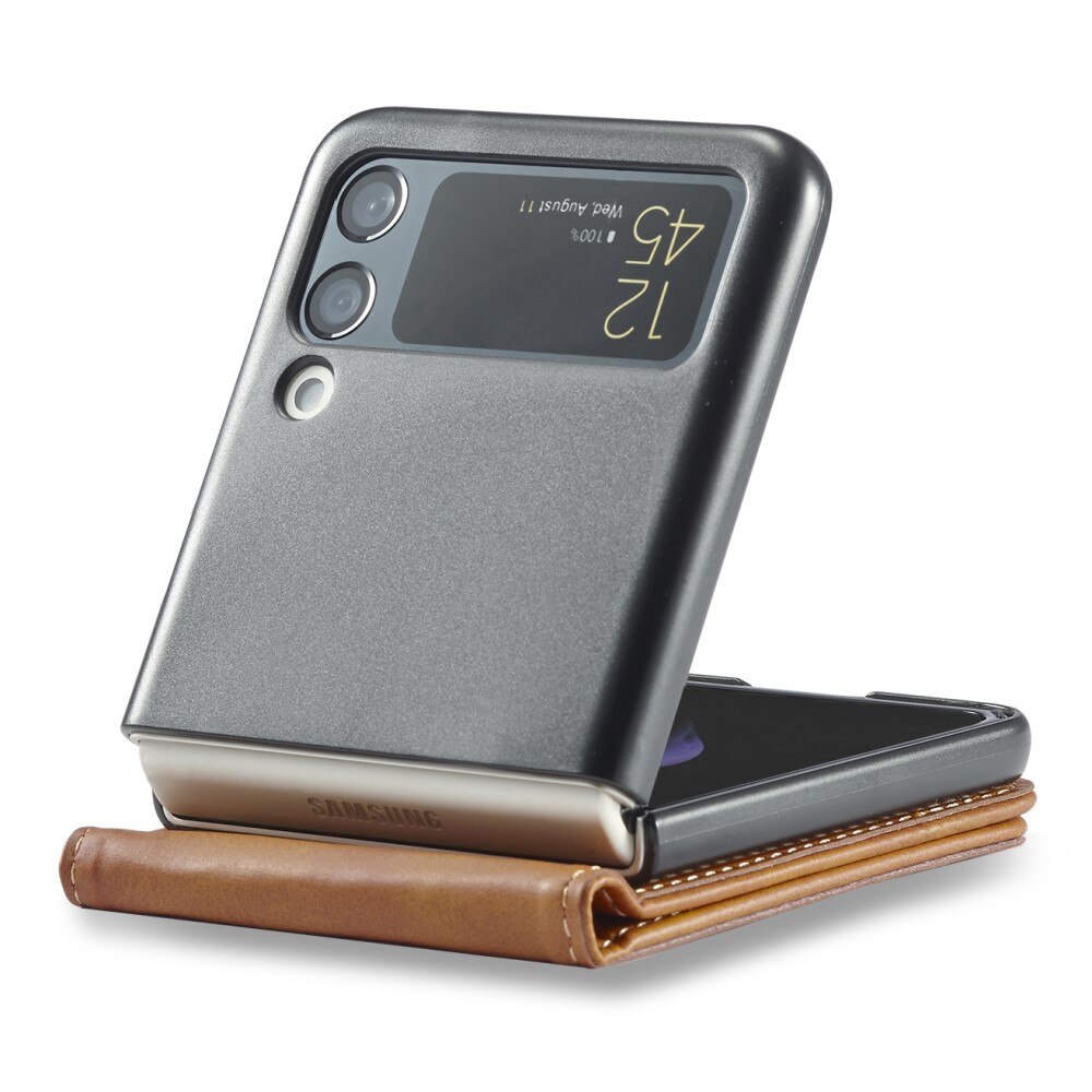 Tegnebogsetui Samsung Galaxy Z Flip 3 cognac