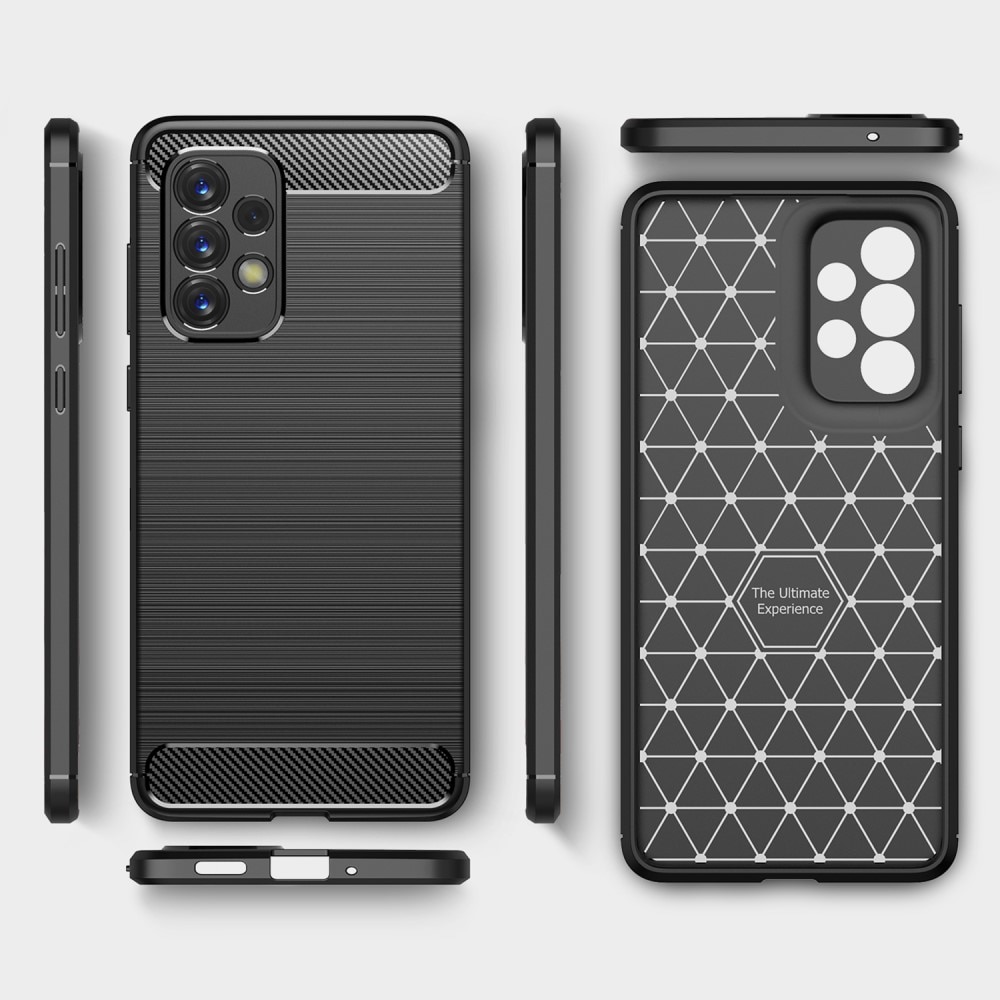 Samsung Galaxy A33 Cover TPU Brushed Sort