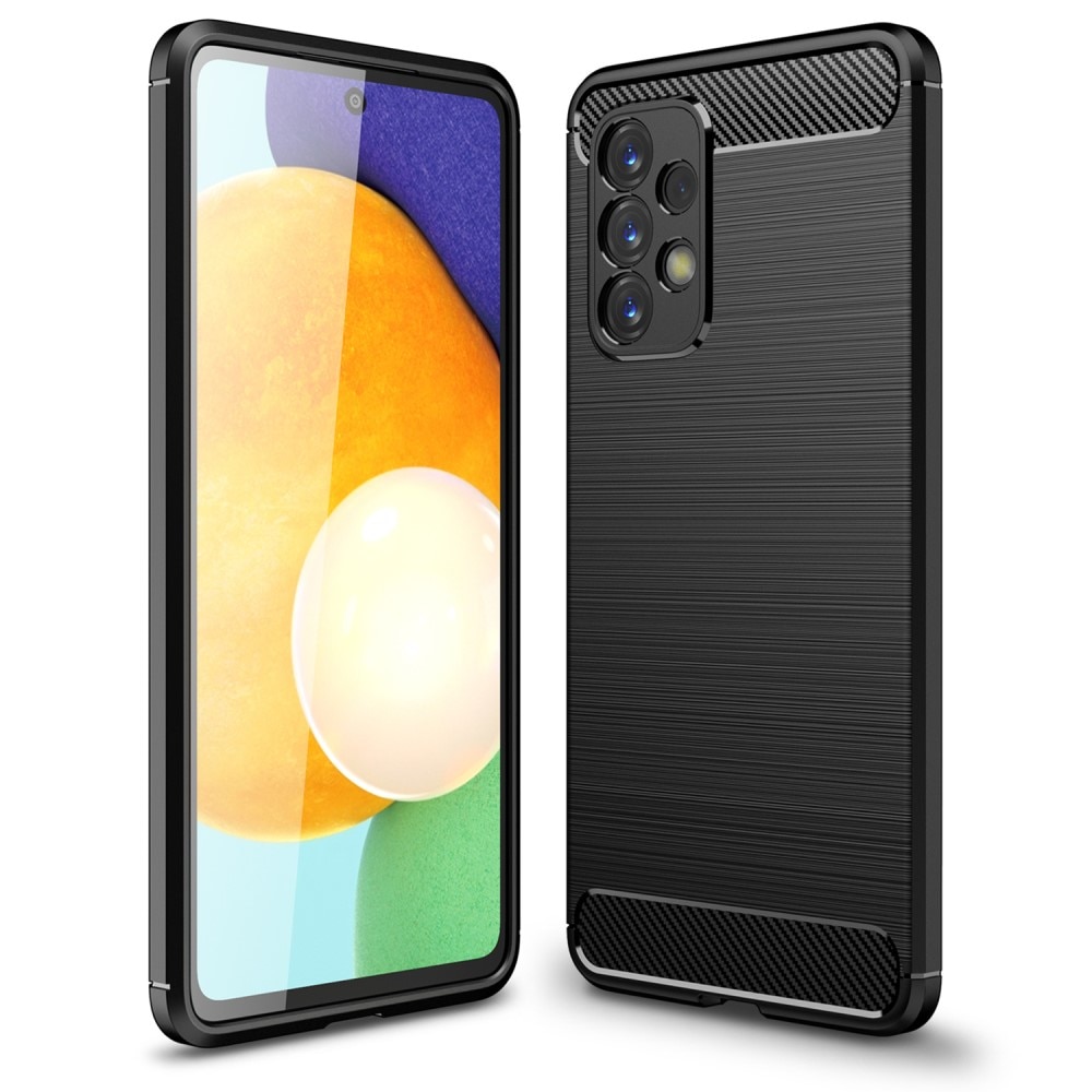 Samsung Galaxy A33 Cover TPU Brushed Sort