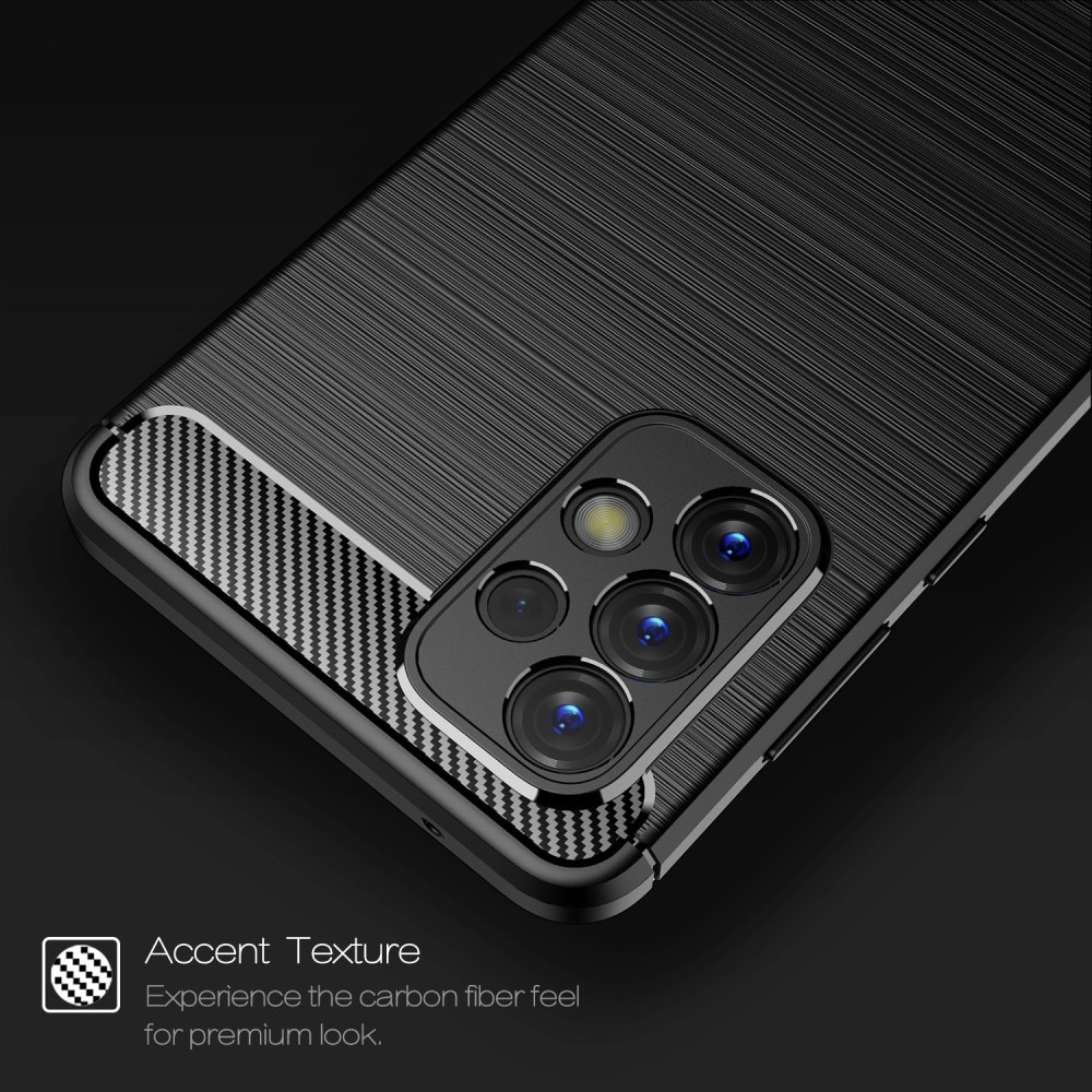 Samsung Galaxy A33 Cover TPU Brushed Sort
