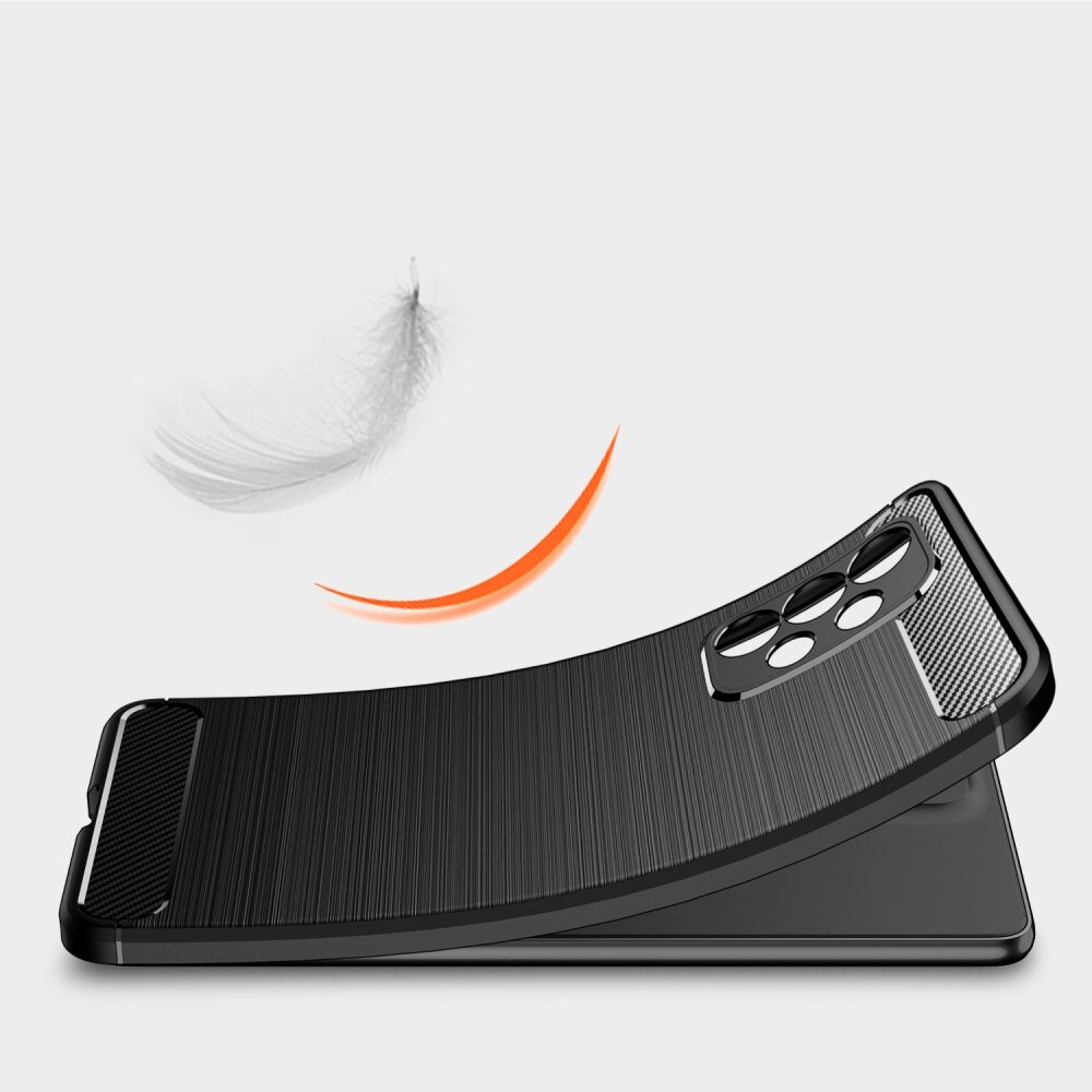 Samsung Galaxy A33 Cover TPU Brushed Sort