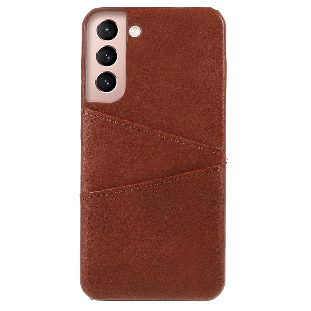 Card Slots Case Samsung Galaxy S22 Plus brun