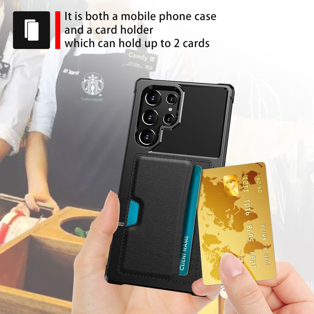 Tough Card Case  Samsung Galaxy S22 Ultra sort