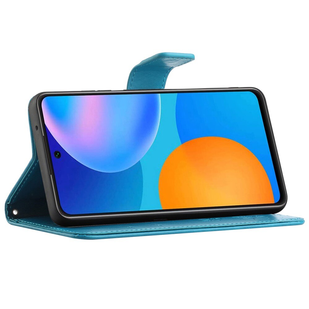 Læderetui Sommerfugle Samsung Galaxy A73 5G Blå