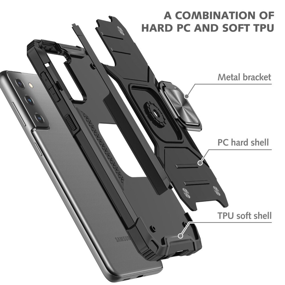 Hybridcover Tech Ring Samsung Galaxy S22 sort