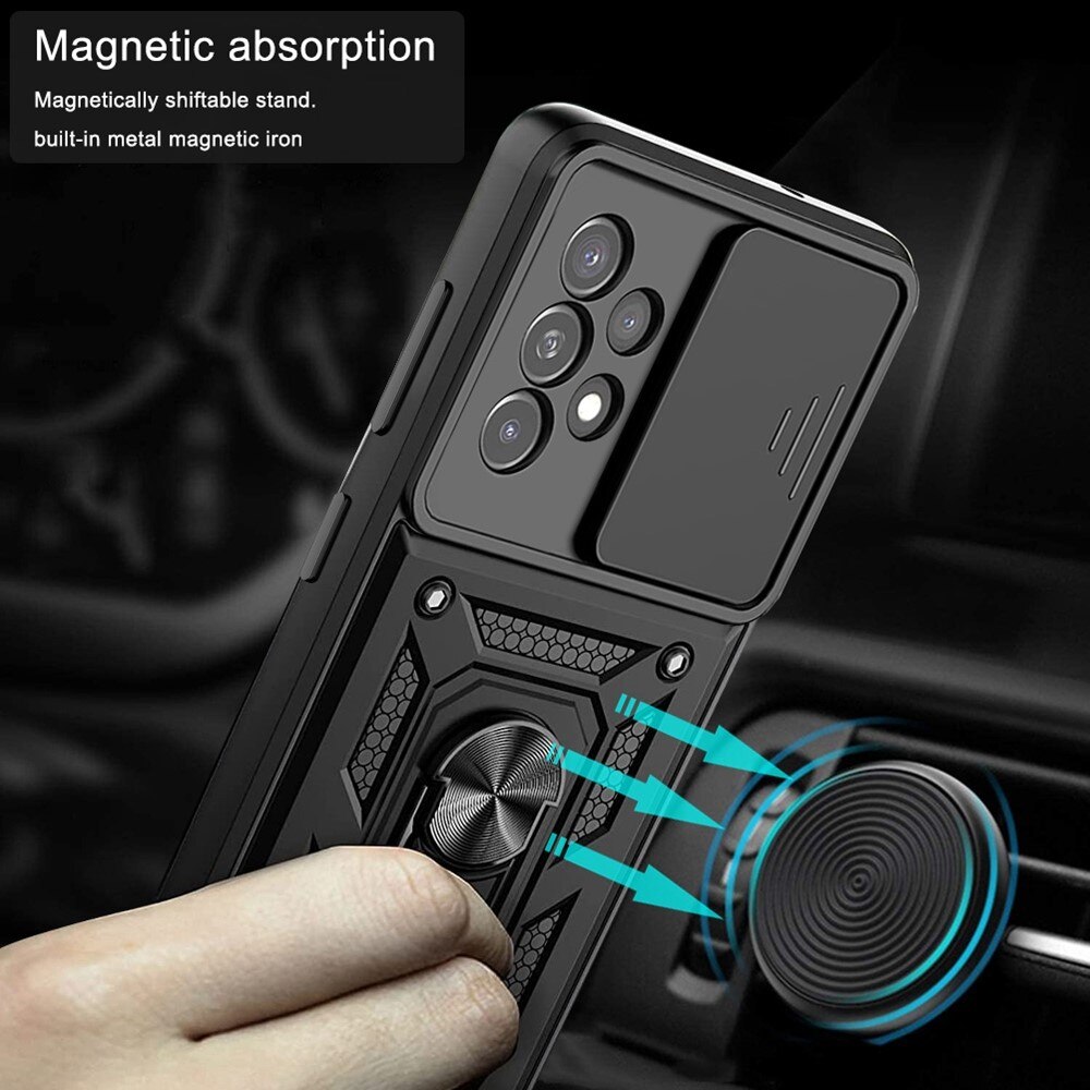 Hybridcover Ring + Kamerabeskyttelse Samsung Galaxy A33 Sort