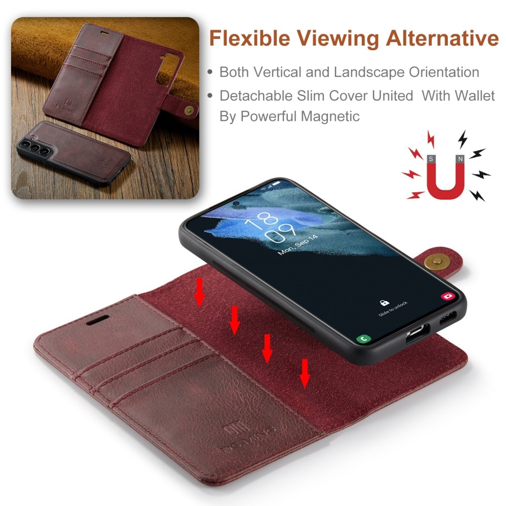 Magnet Wallet Samsung Galaxy S22 Plus Red