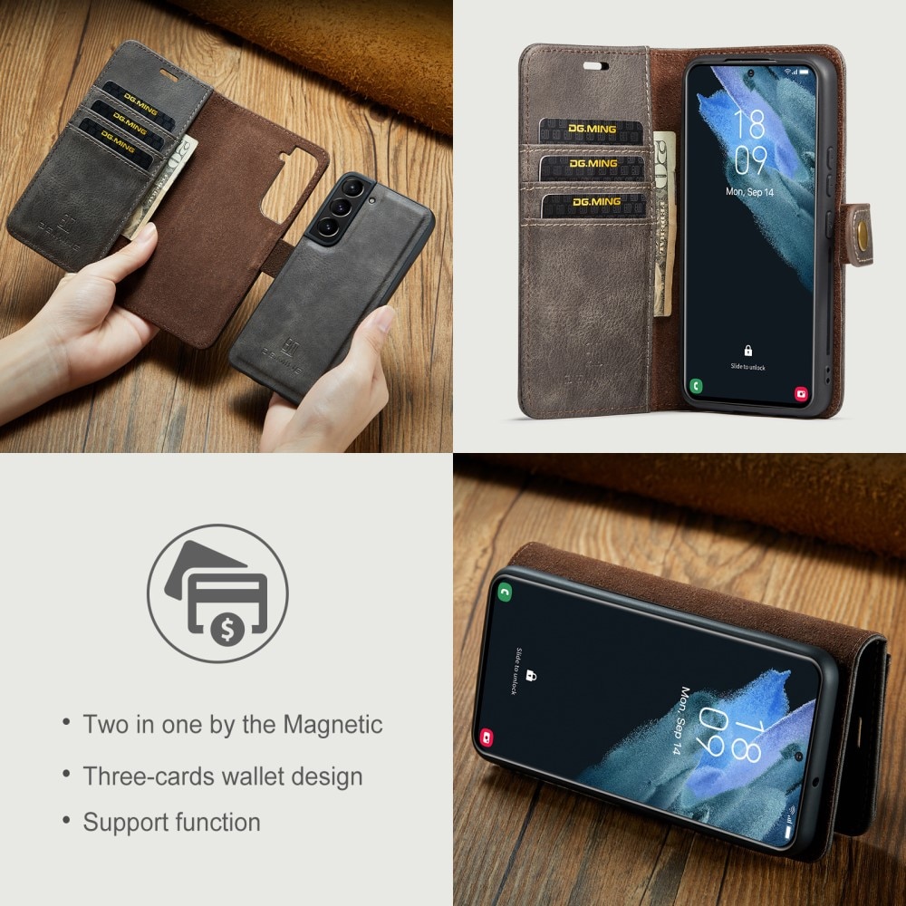 Magnet Wallet Samsung Galaxy S22 Plus Brown