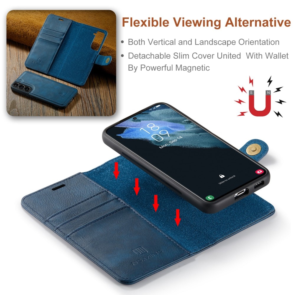 Magnet Wallet Samsung Galaxy S22 Blue