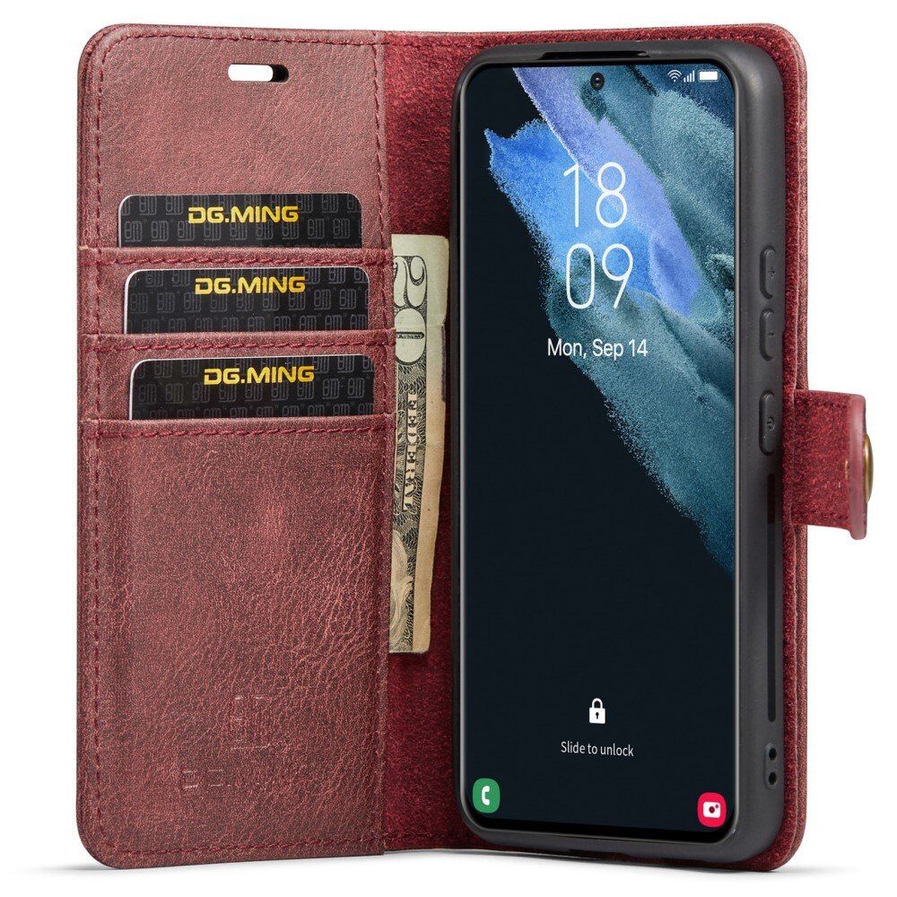 Magnet Wallet Samsung Galaxy S22 Rød