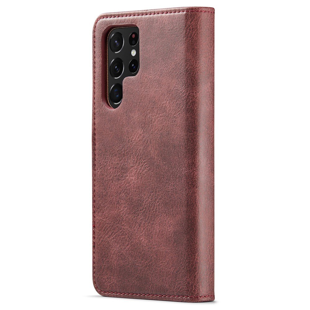 Magnet Wallet Samsung Galaxy S22 Ultra Rød