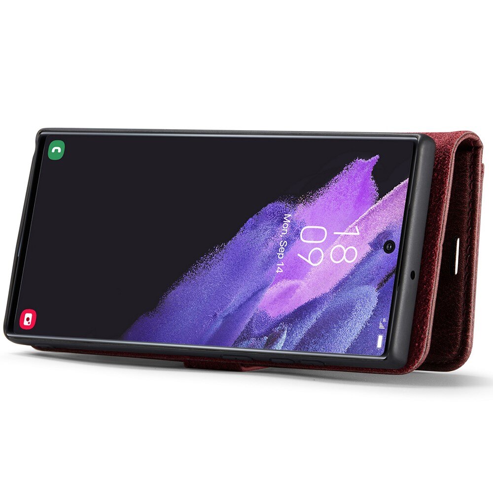 Magnet Wallet Samsung Galaxy S22 Ultra Rød