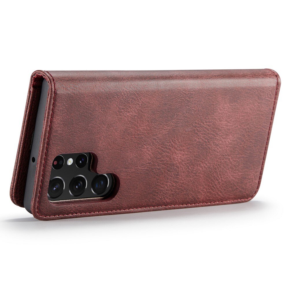 Magnet Wallet Samsung Galaxy S22 Ultra Rød