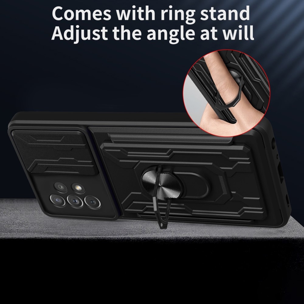 Hybridcover Ring+Camera Protection Samsung Galaxy A53 svart