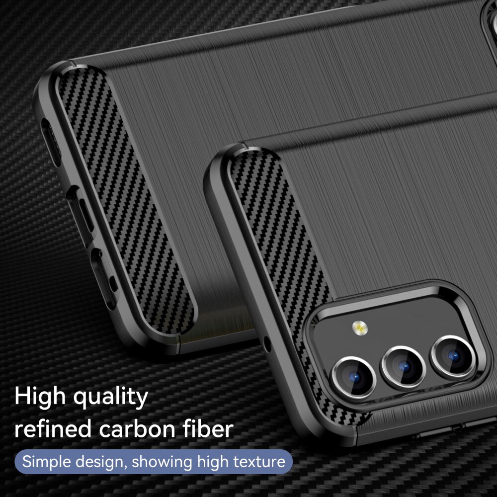 Samsung Galaxy A04s/Galaxy A13 Cover TPU Brushed Sort