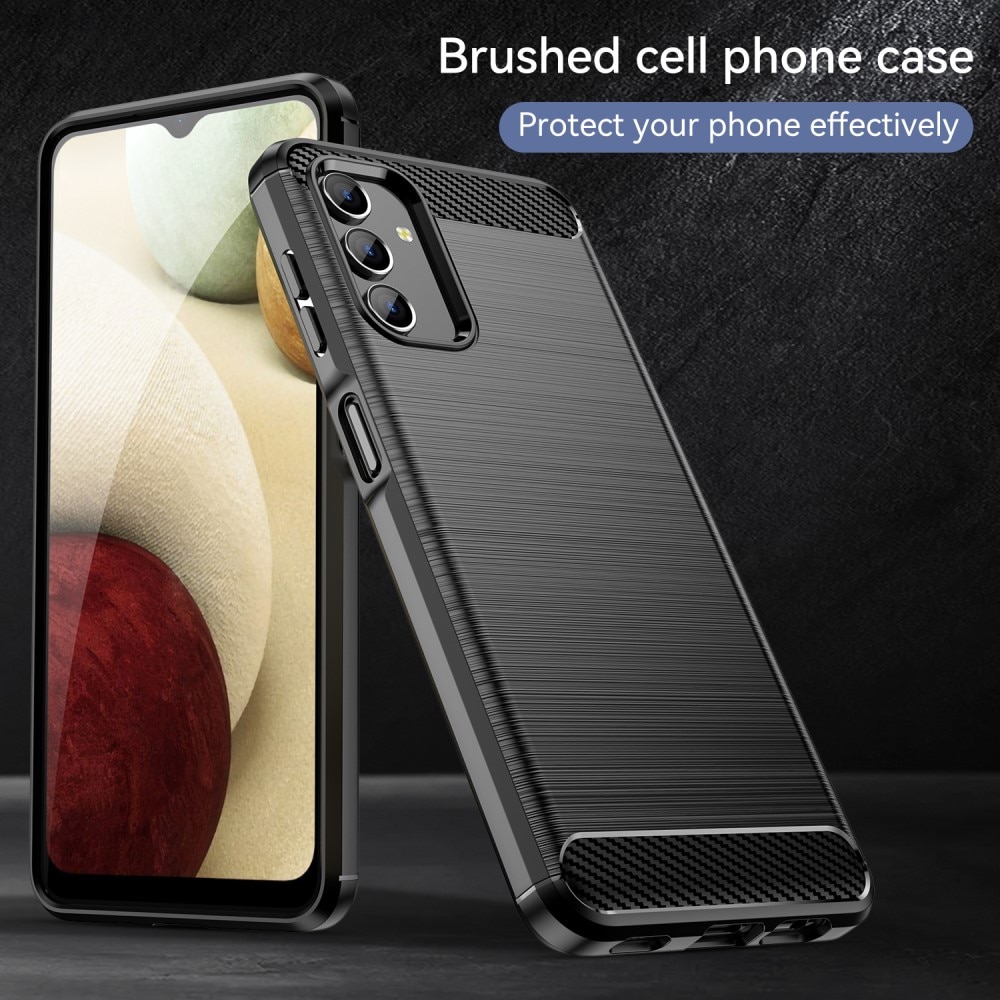 Samsung Galaxy A04s/Galaxy A13 Cover TPU Brushed Sort