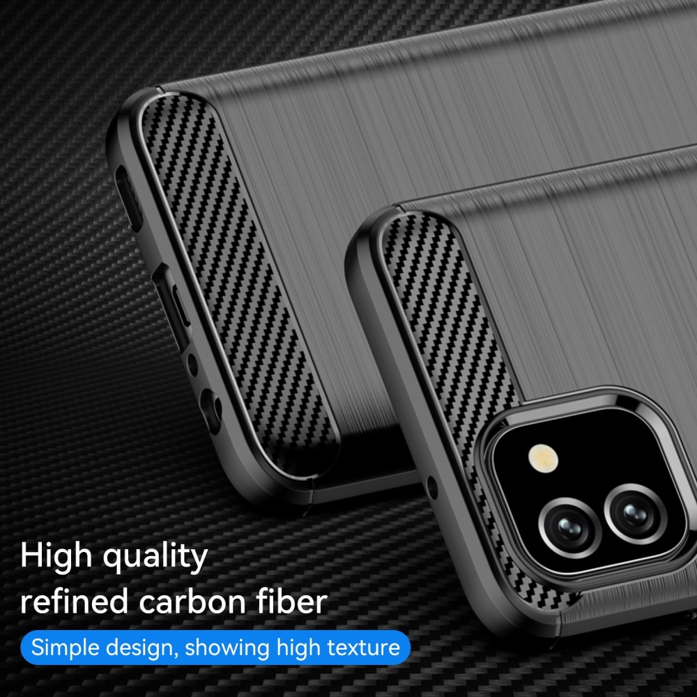 Samsung Galaxy A03 Cover TPU Brushed Sort