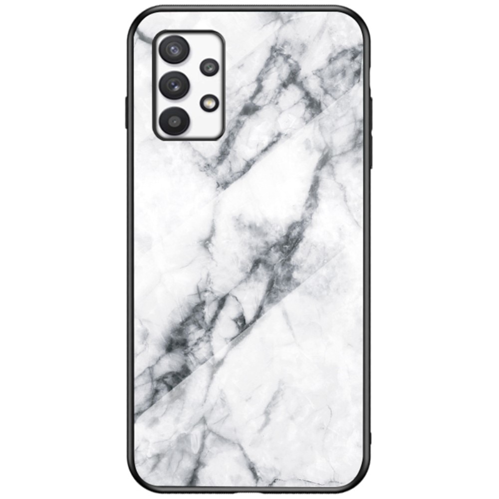 Cover Hærdet Glas Samsung Galaxy A33 hvid marmor