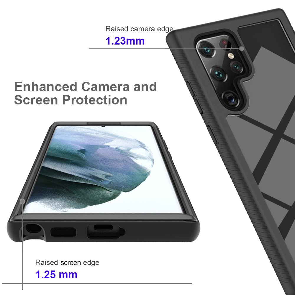 Full Cover Case Samsung Galaxy S22 Ultra sort