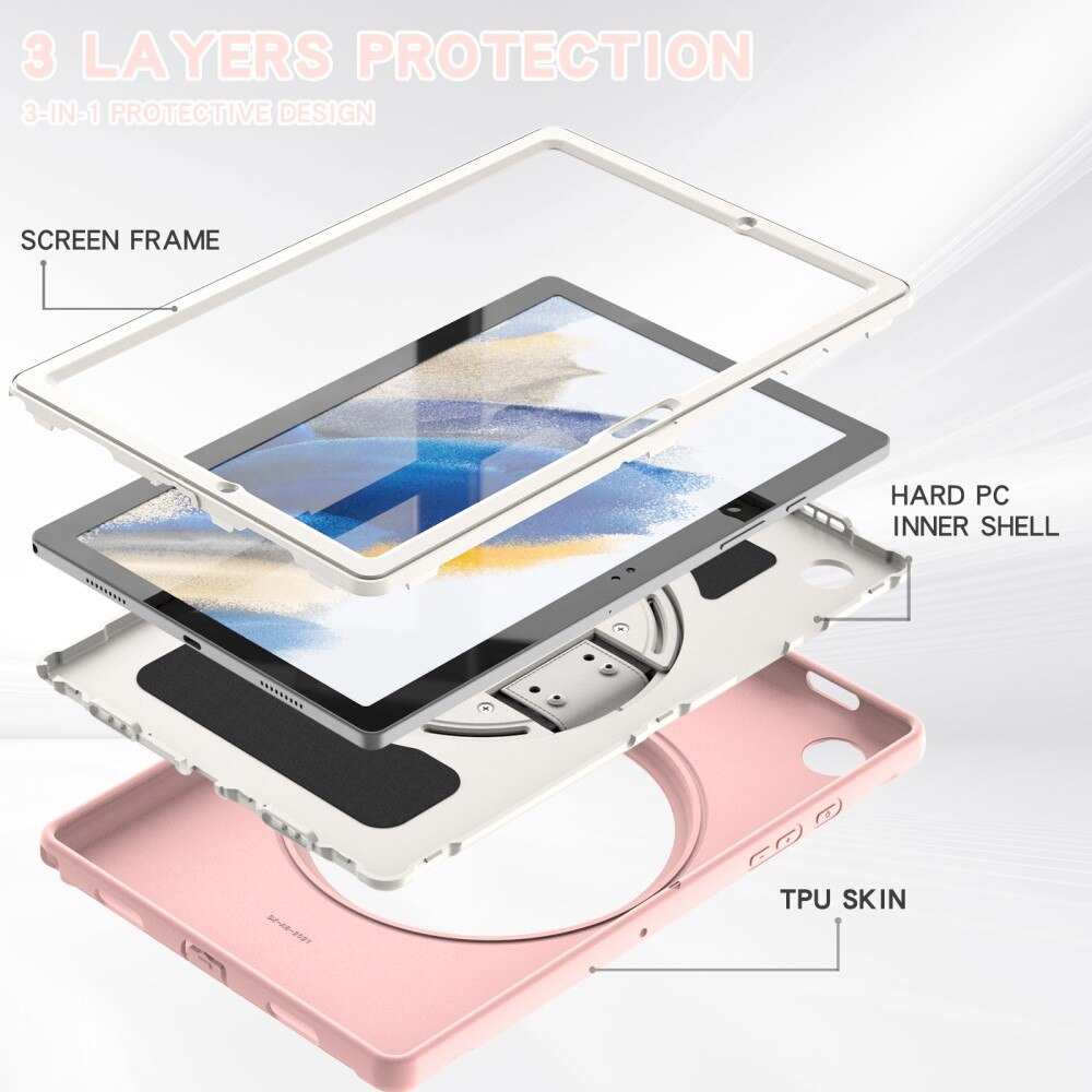 Stødsikker Hybridcover Samsung Galaxy Tab A8 10.5 lyserød