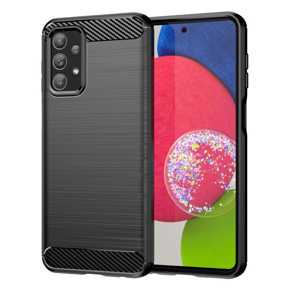 Samsung Galaxy A23 Cover TPU Brushed Sort