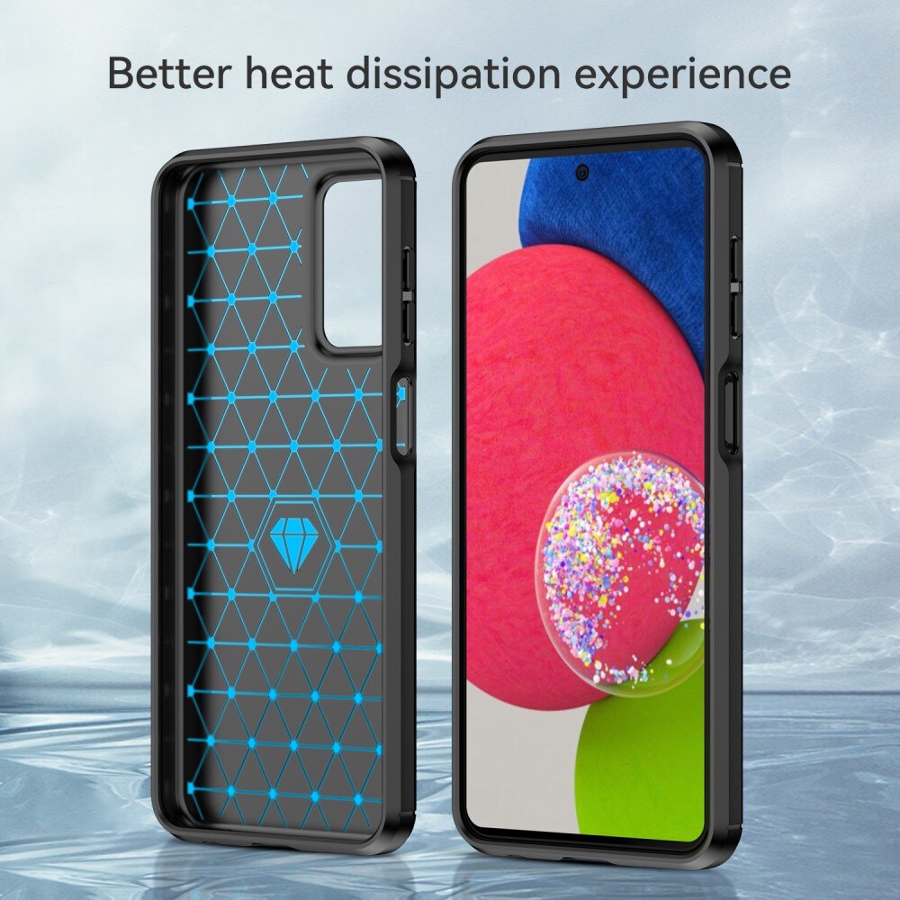 Samsung Galaxy A23 Cover TPU Brushed Sort
