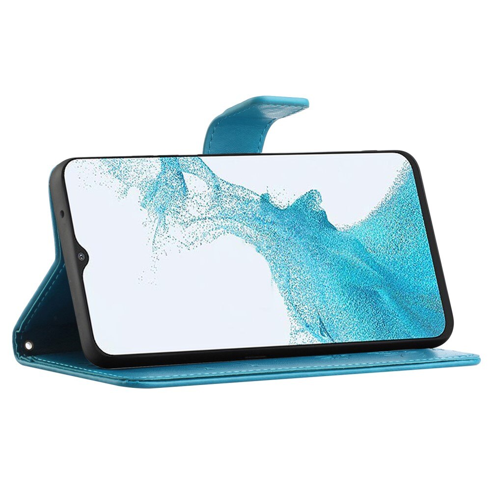 Læderetui Sommerfugle Samsung Galaxy A23 Blå