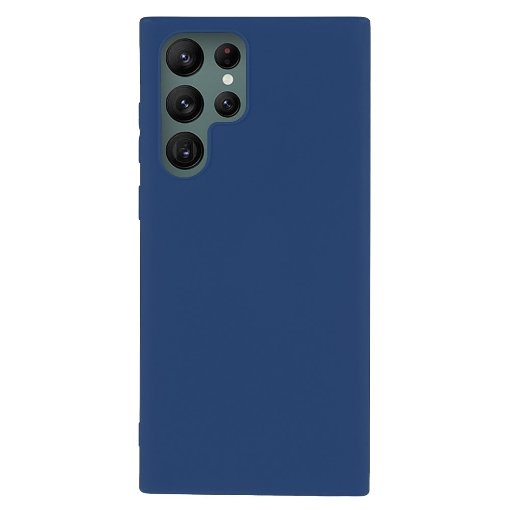 TPU Cover Samsung Galaxy S22 Ultra blå