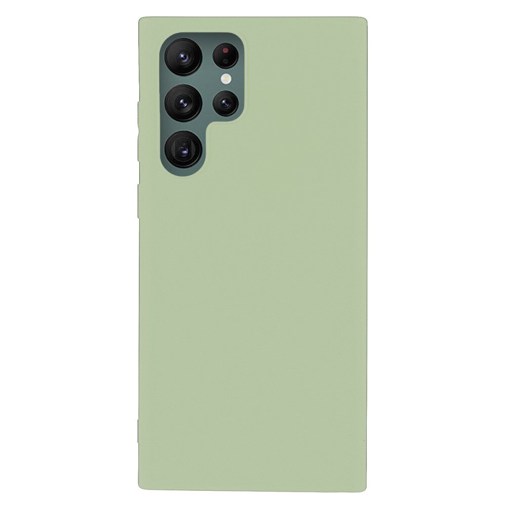 TPU Cover Samsung Galaxy S22 Ultra grøn