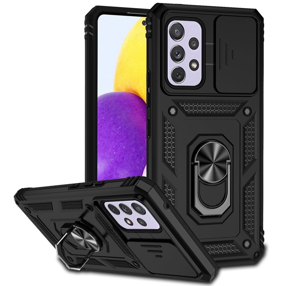 Hybridcover Ring + Kamerabeskyttelse Samsung Galaxy A53 Sort
