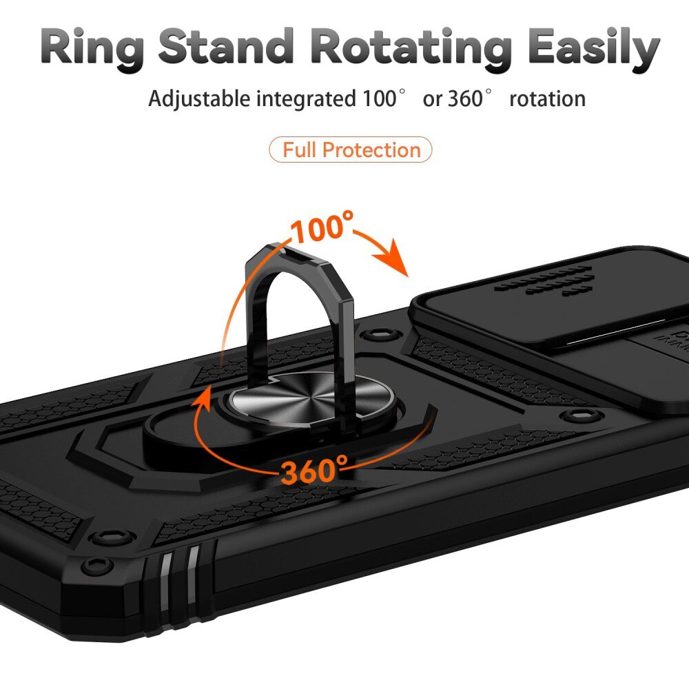 Hybridcover Ring + Kamerabeskyttelse Samsung Galaxy A53 Sort