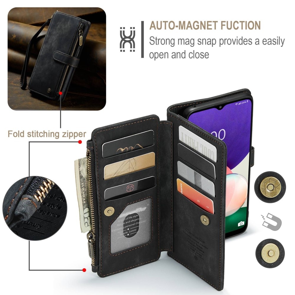 Zipper Wallet Samsung Galaxy A22 5G Sort