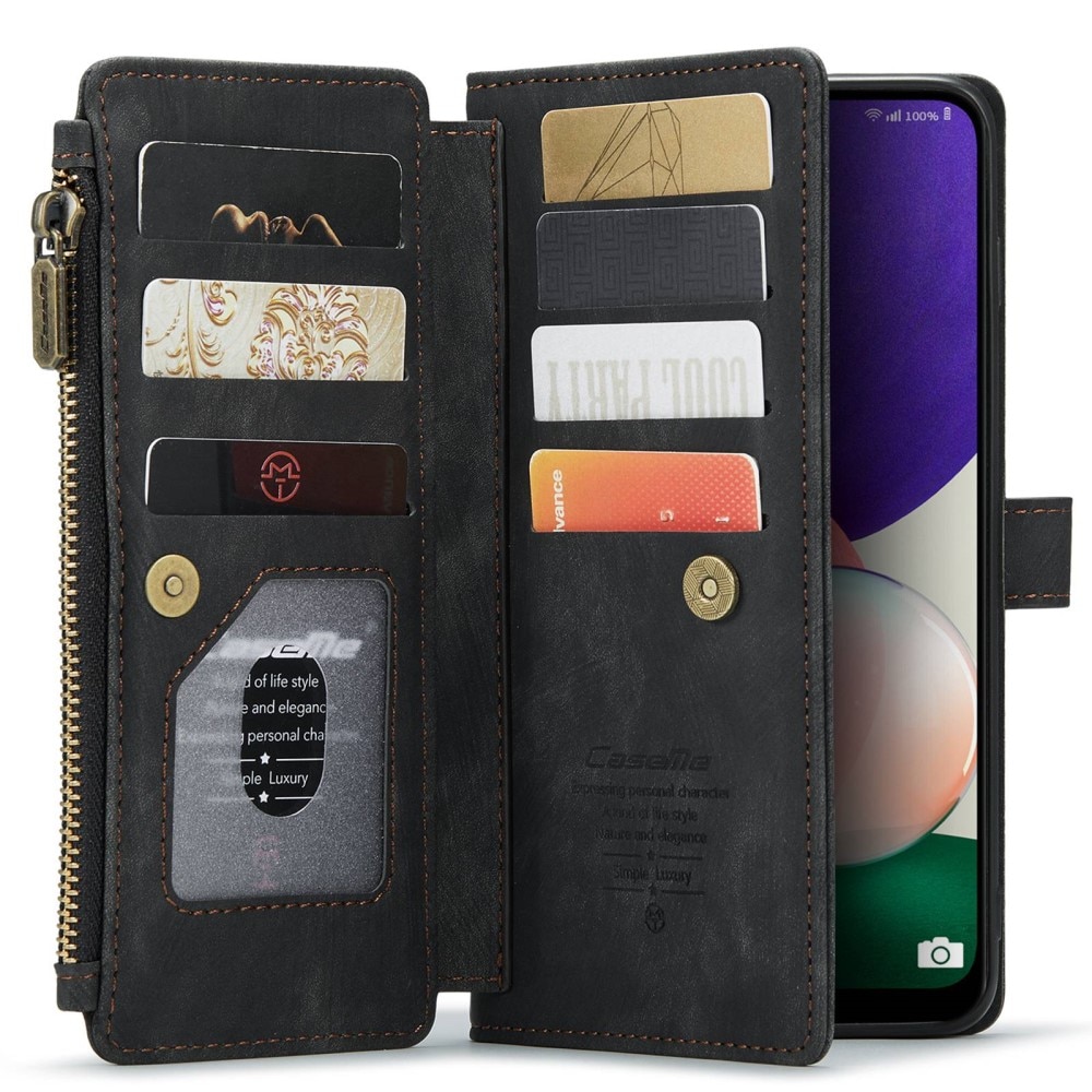 Zipper Wallet Samsung Galaxy A22 5G Sort