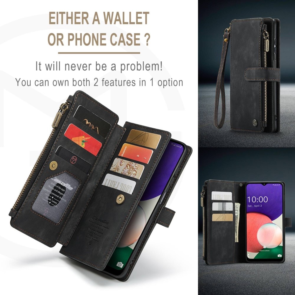 Zipper Wallet Samsung Galaxy A22 5G Sort