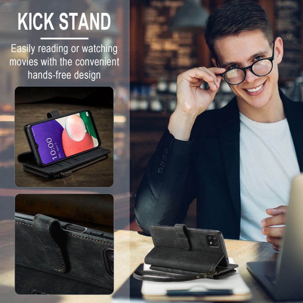 Zipper Wallet Samsung Galaxy A22 5G Sort